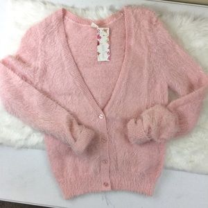 Pink Veil Rose cardigan